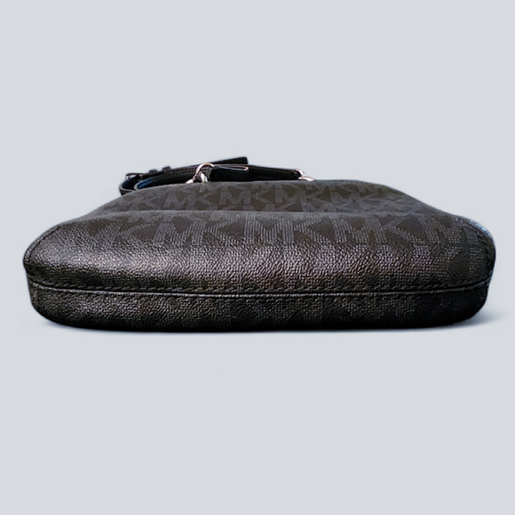 Michael Kors Black Monogram Crossbody Bag/Purse - Picture 6 of 8
